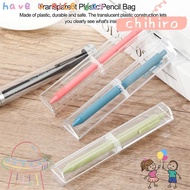 CHIHIRO Pen Box Plastic Polygon Solid Color Office Supplies