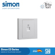 SIMON E3 Telephone Socket White