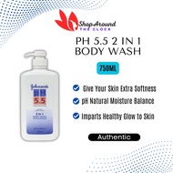 Johnson's pH 5.5 2 In 1 Body Wash (750ml)