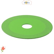 EWEA Glass Rock Plate Cutting Disc, 0.39in Inner Hole Green Glass Cutting Disc, Angle Grinder 4 Inch Diamond Glass Cutting Saw Jade