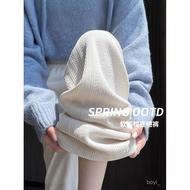 Taiwan Shipping Wide-Leg Pants Women Chenille Spring Autumn High Waist Drape Narrow Wheat Ear Straig