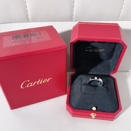 Cartier卡地亞 LOVE系列 18K白金單鑽戒指