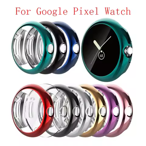 Case for Google Pixel Watch 2 Soft TPU Anti-Scratch Full Smart Watch Screen Protector Bumper Shell P
