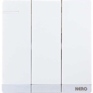 Promo DECORA Q71631D-White 3 Gang Switch With LED Locator NERO COD