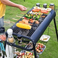 READY STOCK AT MALAYSIA】Charcoal Grill Barbecue Portable BBQ - Stainless Steel  BBQ Kabab grill Camp