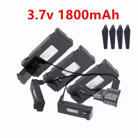 3.7V 1800mAh Lithium Battery Compatible with E88 E88PRO E525 E99 P1 K3 P10 A13 S98 Quadcopter Spare 