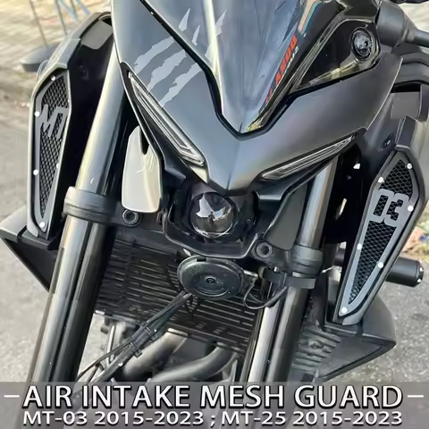 Fits For MT03 MT-03 2015-2025 FZ03 MT-25 MT25 FZ25 Motorcycle Fuel Tank Air Intake Mesh Inlet Decora