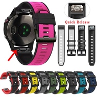 26mm Silicone straps for Garmin Fenix 5X/5X plus/6X/6XPro/3 HR EasyFit Quick Release wristband