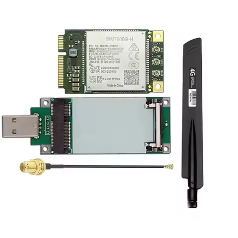 SIM7600G SIM7600G-H Mini Pcie LTE Cat4 Global Module USB Adapter 4G GPS Antenan 15cm SMA Female to M