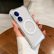 case for oppo a58 4g a58 5g a78 4g a78 5g Latest anti drop magnetic suction function transparent pho
