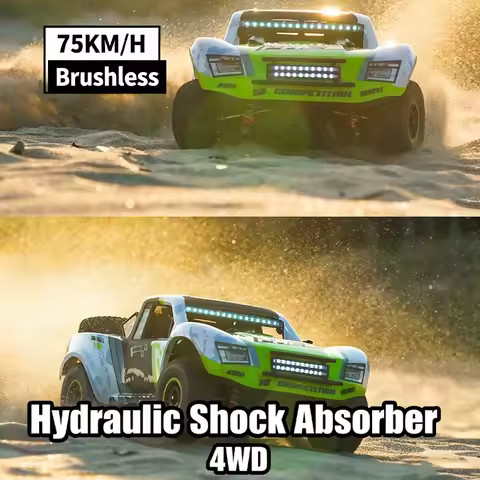 Remote Control Short Card HB-RD1201 1/12 Rc Car 4WD Brushless 75KM/H High-Speed Vehicle Hydraulic Sh