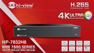 Hiview เครื่องบันทึก NVR 32 CH รุ่น : HP-7832H8 Support 4K (8.0 MP (3840×2160)