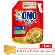 Nước giặt OMO Matic hương Comfort 3.6 kg - máy giặt cửa trên tặng 1 khăn lông 25x40cm