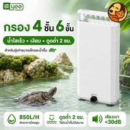 COD Turtle Cabinet Water Filter 850L/H 8W Low Level 2cm. 4-Layer 6 Steps Quiet <30dB 360 Degree Whir