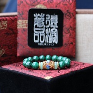 原礦無染色孔雀石10mm圓珠手珠型 串珠設計手鍊 手環佛珠念珠飾品