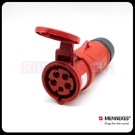 MENNEKES 14520 (รหัสเดิม 6) ปลั๊กตัวเมียกลางทาง (3P+N+E) 32A 400V IP54