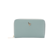 Louis Fontaine กระเป๋าสตางค์ซิปรอบกลาง รุ่น LIVELY - สีเขียว