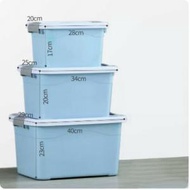 DDS - 雜物收納盒子（藍色【大號、中號、小號三件套】）#N91_016_130