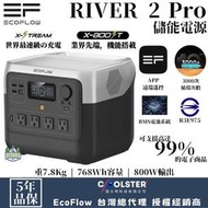 EcoFlow RIVER 2 Pro 儲能電源【綠色工場】行動電源 磷酸鋰鐵電池 行動電池 電力站 容量768Wh