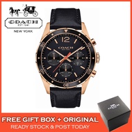 [Original & 2 Years Warranty] Coach SULLIVAN SPORT Chronograph Leather Men Watch Jam Tangan Lelaki 1