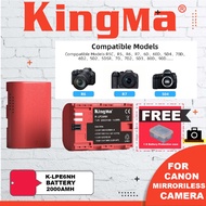 KingMa LP-E6NH 2000 / 2400mAh battery For Canon EOS 5D Mark IV Camera