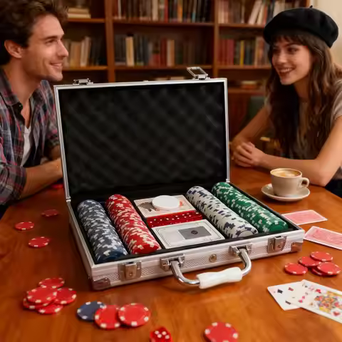 200Pcs Poker Chips Poker Chip Set Professional Texas Casino European Poker Chips Set Playing Cards G