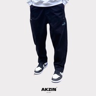 {AKZIN} Zipper Tapered Wide Pants Top Bottom Narrow Cargo Wear Side Open Leg Pocket Expansion