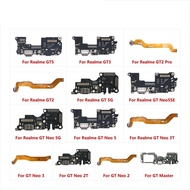 USB Charging Port Dock Plug Connector Charger Board Flex Cable Parts For OPPO Realme GT Master Neo 2