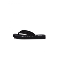 MATIN KIM logo comfort flip flop for men in black Sandals &amp; Flip Flops