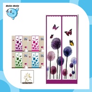 MOLAMOLASTORE Anti-Mosquito Magnetic Curtain with Umbrella Nails Door Curtain/ with MOTIF Size 100 x