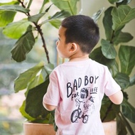 SLOW & LOW Bad Boy巴哥騎士兒童Tee (粉嫩紅)