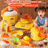 Stove/Pots Kids Fun Pretend Play Durable Safe Set with Utensils Playset Mini Cooking