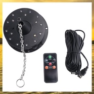 (HARB) Rotating Disco Ball Motor Lights with Remote18 LEDs for 12 16 20 24inch Mirror Ball Rotator(N