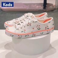 KEDS 2021 new Rifle paper joint summer leather print casual all-match white shoes lace female good