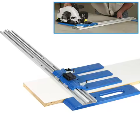 Woodworking Circular Saw Guide Edge Power Saw Rip Fence Sliding Fixed Rail Wood Cutting Machine Brac