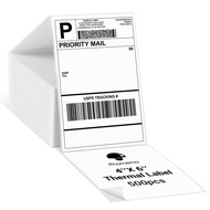 Thermal Label Paper 4x6 Inch 500 Sheets Fanfold Shipping Printing Stickers For Phomemo PM-246S/241BT