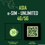 e-SIM ASIA+ - Unlimited 128Kbps