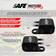 NEW Domino Dual 3-Way Switch v2 Universal Side Mirror Mount Plug & Play Made in