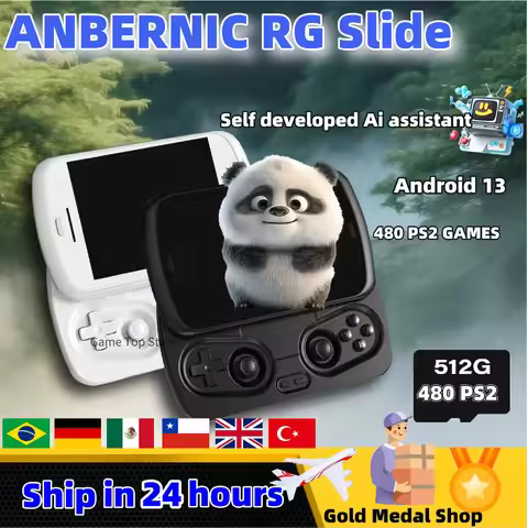 ANBERNIC RG Slide Handheld Game Consol Video Game Consoles 4.7''120Hz Touch screen DP Output Unisoc 