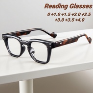 Fashionable Classic Square Large Frame Reading Glasses Popular HD Blue Light Blocking Unisex Eyeglas