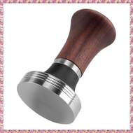 (MZTA) Coffee Tamper Powder Hammer Pressing Walnut Handle Coffee Distributor for Coffee and Espresso