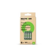 綠再每日充充電器B421(USB) 連1=1000系列 800mAh AAA鎳氫充電電池