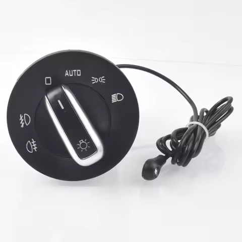 For Skoda Octavia II Combi 1Z5 1Z3 Chrome Auto Headlight Switch Replace module 1ZD941431 Add automat