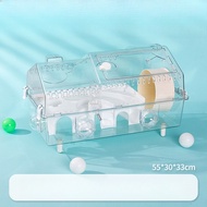 Lồng Hamster Mica 55cm 𝐕𝐢𝐥𝐥𝐚 𝐌𝐢𝐜𝐤𝐞𝐲 Trong Suốt Có Phụ Kiện – Biệt Thự Cỡ Lớn Sang Trọng Cửa Trượt.