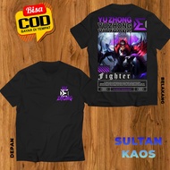 SULTAN KAOS DEWASA DAN ANAK MOBILE LEGEND YU ZHONG BLACK DRAGON BAJU ML YU ZHONG FIGHTERS TSHIRT MLB