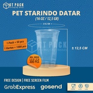 16 Oz Flat PET Plastic Cup | 12.5 grams