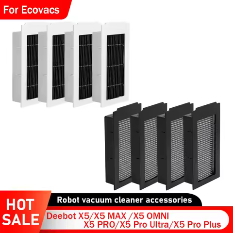 Filter Parts for Ecovacs Deebot X5/X5 MAX /X5 OMNI /X5 PRO/X5 Pro Ultra/X5 Pro Plus Robot Vacuum Cle