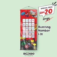 BOSGO PRINTING/ bunting abc/ bunting 123/ bunting hari/ bunting pra sekolah /bunting keceriaan