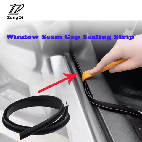 Car Styling 1M Rubber Seal Strip Side Window Seam Gap Sticker For VW Polo 6r 9n T5 T4 Golf 4 5 7 mk4