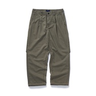 714street | กางเกงผู้ชายทรงสามมิติพับพลีทล้างแล้ว